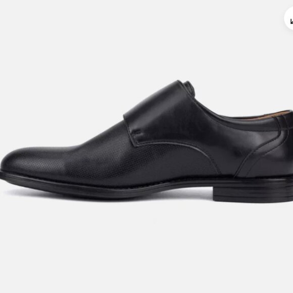 New York & Company Terry Men's Size 10.5 Double Monk Strap Dress Shoes Black New - Picture 4 of 14